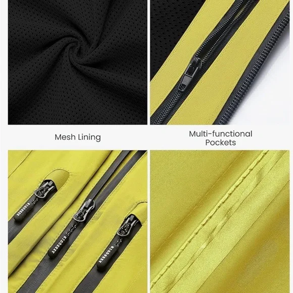 Axesquin Women's Yellow Rain Jacket, Size Small - Picture 6 of 7